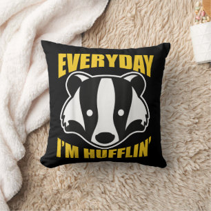 Jeden Tag bin ich Huffling Huffle Niedlich Funny H Kissen