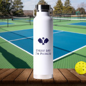 Jeden Tag bin ich picklin - niedliches Pickleball Trinkflasche