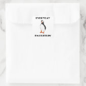 Jeden Tag bin ich Pufflin Puffin Bird Quadratischer Aufkleber (Tasche)