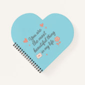 Jeden Tag blühen - Motivierend BlumenNotebook Notizblock (Vorderseite)