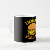 Jeden Tag Burger Day Cheeseburger Hamburger Kaffeetasse (Vorderseite Links)