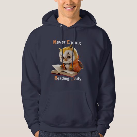 Jeden Tag die Männer zu lesen Hoodie (Vorderseite)