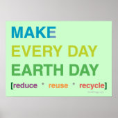 Jeden Tag Earth Day Poster erstellen (Vorne)