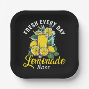 Jeden Tag frisch gekocht mit dem Lemonade-Boss Pappteller