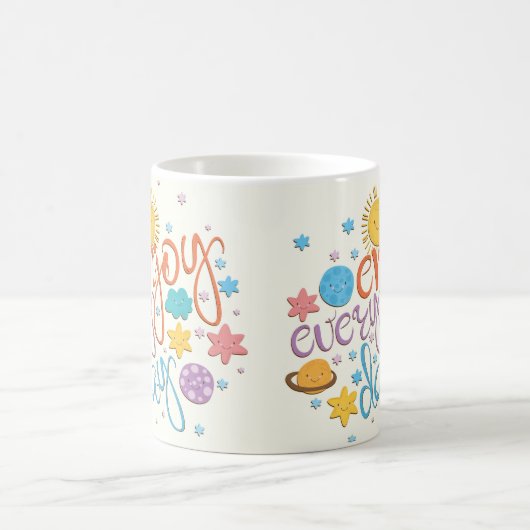 Jeden Tag genießen Kaffeetasse (Mittel)