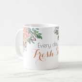 Jeden Tag gibt es ein neues Positivangebot Kaffeetasse (Vorderseite Links)