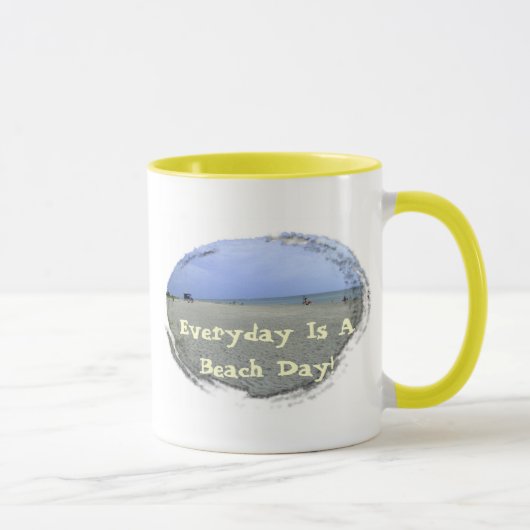 Jeden Tag ist ein Strandtag Tasse (Rechts)