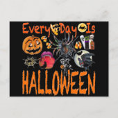 Jeden Tag ist Halloween Postkarte (Vorderseite)