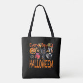 Jeden Tag ist Halloween Tasche (Rückseite)