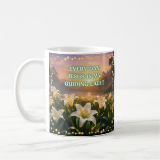 Jeden Tag ist Jesus mein leitendes Licht Kaffeetasse