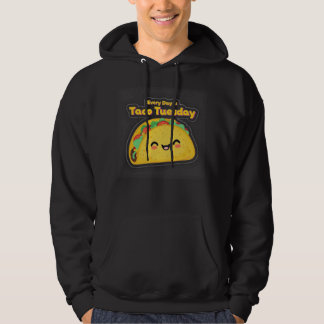 Jeden Tag ist Taco Dienstag Herren Hoodie Sweatshi