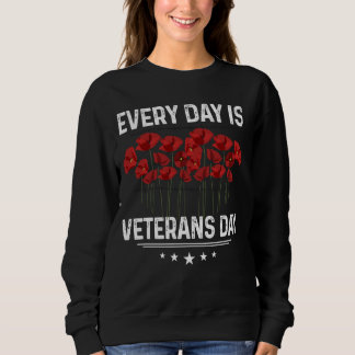 Jeden Tag ist Veteran Tag Shirt Niedlichen Mohn
