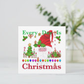 Jeden Tag ist Weihnachten Karte (Stehend Vorderseite)