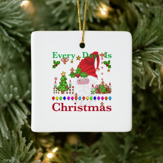 Jeden Tag ist Weihnachten Keramikornament (Baum)