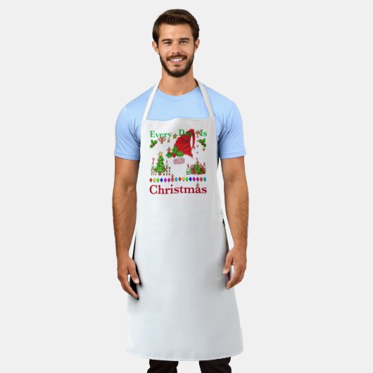 Jeden Tag ist Weihnachten Schürze (Getragen)