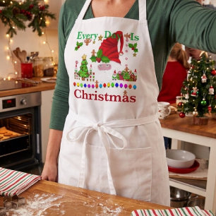 Jeden Tag ist Weihnachten Schürze