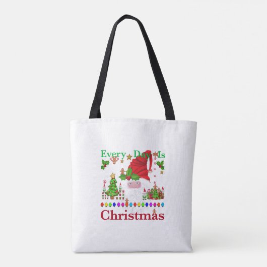 Jeden Tag ist Weihnachten Tasche (Rückseite)