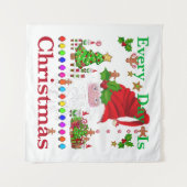 Jeden Tag ist Weihnachten Wandteppich (Vorderseite (Horizontal))