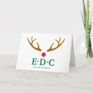 Jeden Tag ist Weihnachts-Grußkarte Karte