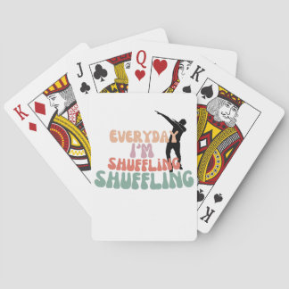 Jeden Tag mische ich Karten Spielkarten