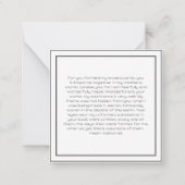 Jeden Tag Mitteilungskarte (Rückseite)