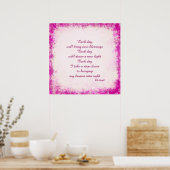 "Jeden Tag"-Poster Poster (Küche)