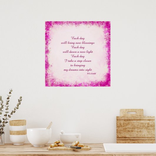 "Jeden Tag"-Poster Poster (Küche)