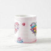 Jeden Tag Schönheit finden Kaffeetasse (Mittel)