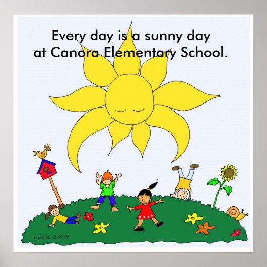 Jeden Tag sonnig Poster (Vorne)