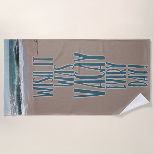 Jeden Tag Strandtuch (Vorderseite)