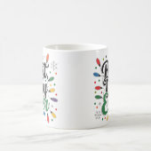 Jeden Tag Typografie Coffee Tasse (Mittel)