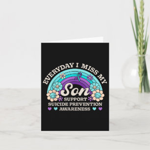 Jeden Tag vergesse ich meinen Sohn, der die Suizid Karte