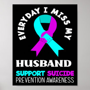 Jeden Tag verzeihe ich meine Husband Support Suici Poster