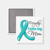 Jeden Tag verzeihe ich meine Mama Ovarialkrebs Magnet (Vorderseite/Rückseite)