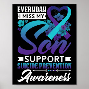 Jeden Tag verzeihe ich meine Son Suicide Preventio Poster