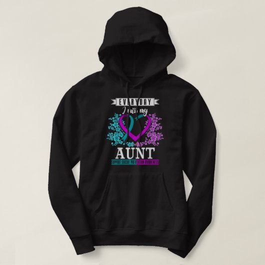 Jeden Tag verzeihe ich meine Tante Suizidpräventio Hoodie (Design vorne)