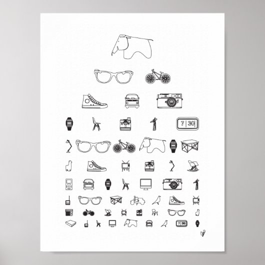 Jeden Tag weiß Poster (Vorne)