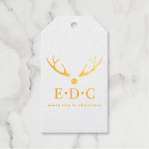 Jeden Tag wird Weihnachtsfohlen gestempelt Geschenkanhänger