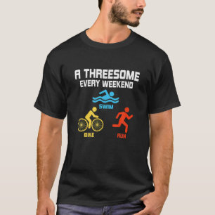 Jeden Wochenende eine Drohung - Schwimmen, Fahrrad T-Shirt