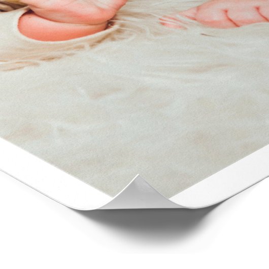 JEDER 1. Geburtstag BegrüßungsBaby-Status Poster (Ecke)