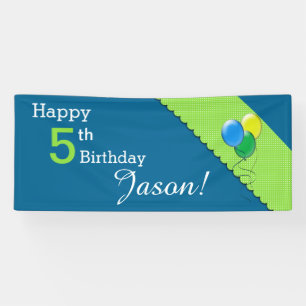 Jeder Alter Ballon Geburtstag Banner