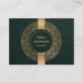 JEDER ALTER GRÜNE GOLD VERZIERT MANDALA 50. GEBURT PLATZKARTE (Rückseite)