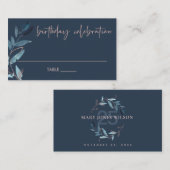 JEDER ALTER NAVY PINK BLUE FOLIAGE WREATH GEBURTST PLATZKARTE (Vorne/Hinten)