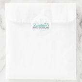 JEDER ALTER Winter POLAR BAR ODER PENGUIN Geburtst Runder Aufkleber (Tasche)