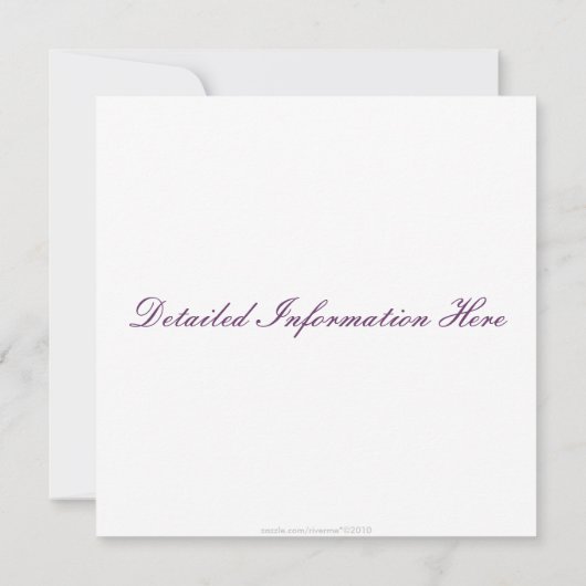 Jeder Anlass der Orchideen-2 lädt ein Einladung (Rückseite)