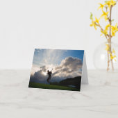 Jeder Anlass für Mann-Golf Karte (Gelbe Blume)