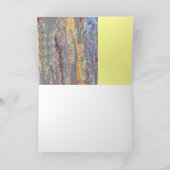 Jeder Anlass Grußkarte-Mond steigt über Bäume auf Karte (Innenseite)