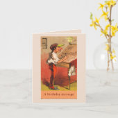 jeder Anlass-Karte für Vintage Druckbuchstaben Karte (Gelbe Blume)