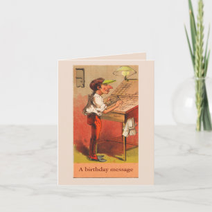 jeder Anlass-Karte für Vintage Druckbuchstaben Karte
