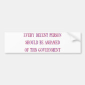 Jeder anständige Mensch Autoaufkleber (Vorne)